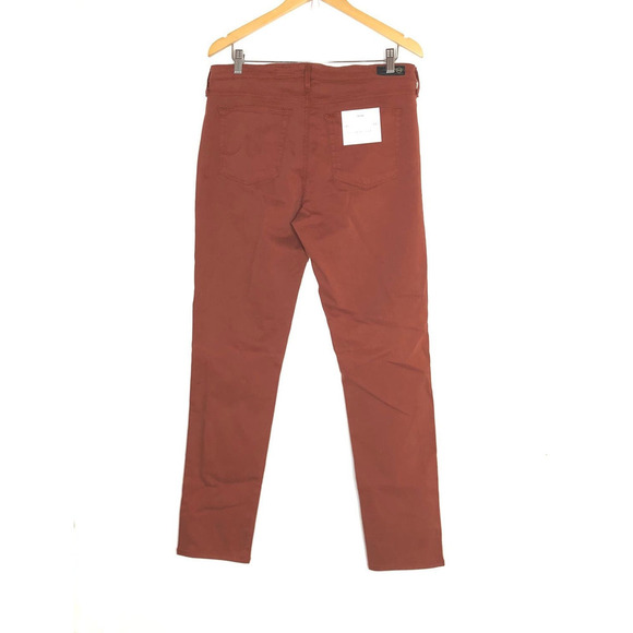AG Adriano Goldschmied Prima Jeans Mid Rise Cigarette Leg Dark Hibiscus NWT 30 - Picture 4 of 9